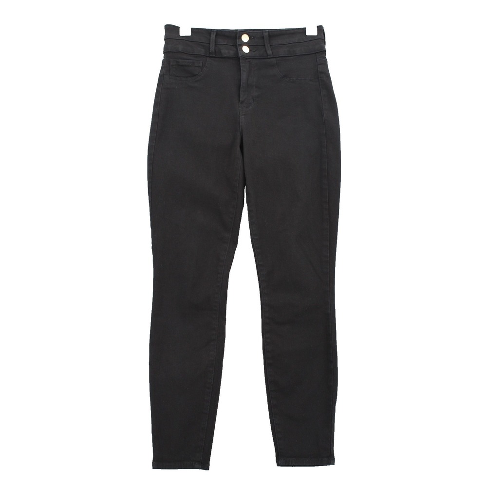 L'Agence Peyton High Rise Skinny‎ Jeans womens 26 Black Ankle Stretch